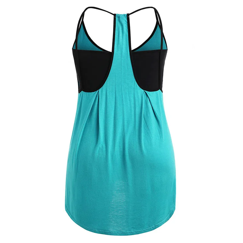 PlusMiss плюс размер 5XL XXXXL XXXL XXL с открытой спиной пикантный длинный Туника Cami Топы