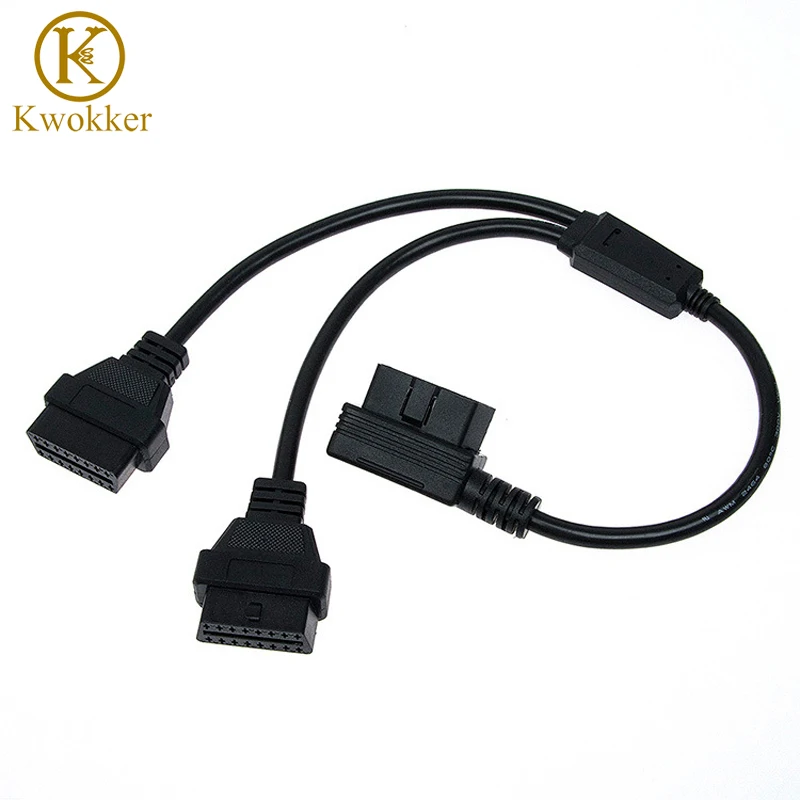 Новый Удлинительный шнур OBD2 L-образной формы 1-2 Угловой кабель 90 градусов