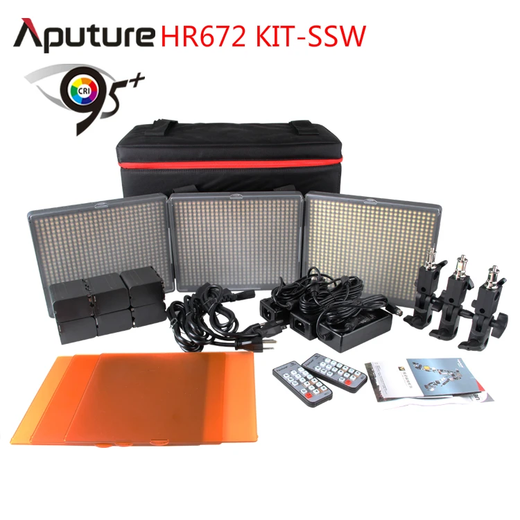 Светодиодный светильник Aputure для фотосъемки видеокамеры комплект ing Kit 3