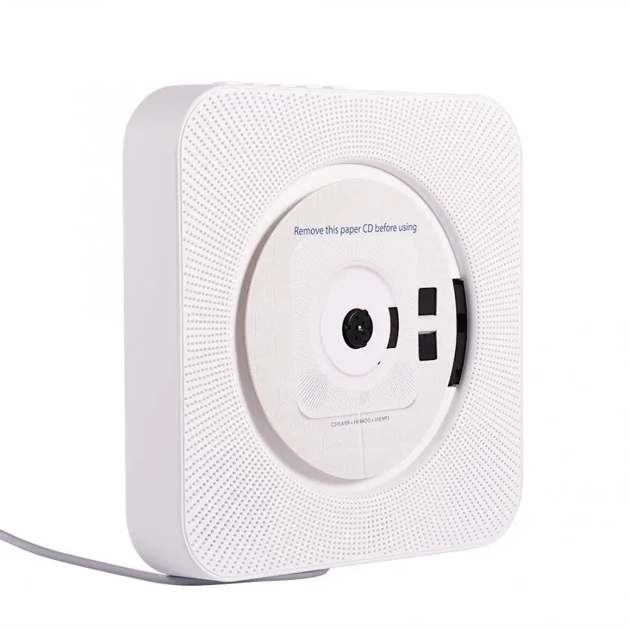 CD-плеер настенный Bluetooth музыкальный плеер портативный домашний аудио бокс с пультом дистанционного управления fm-радио встроенный HiFi колонки MP3