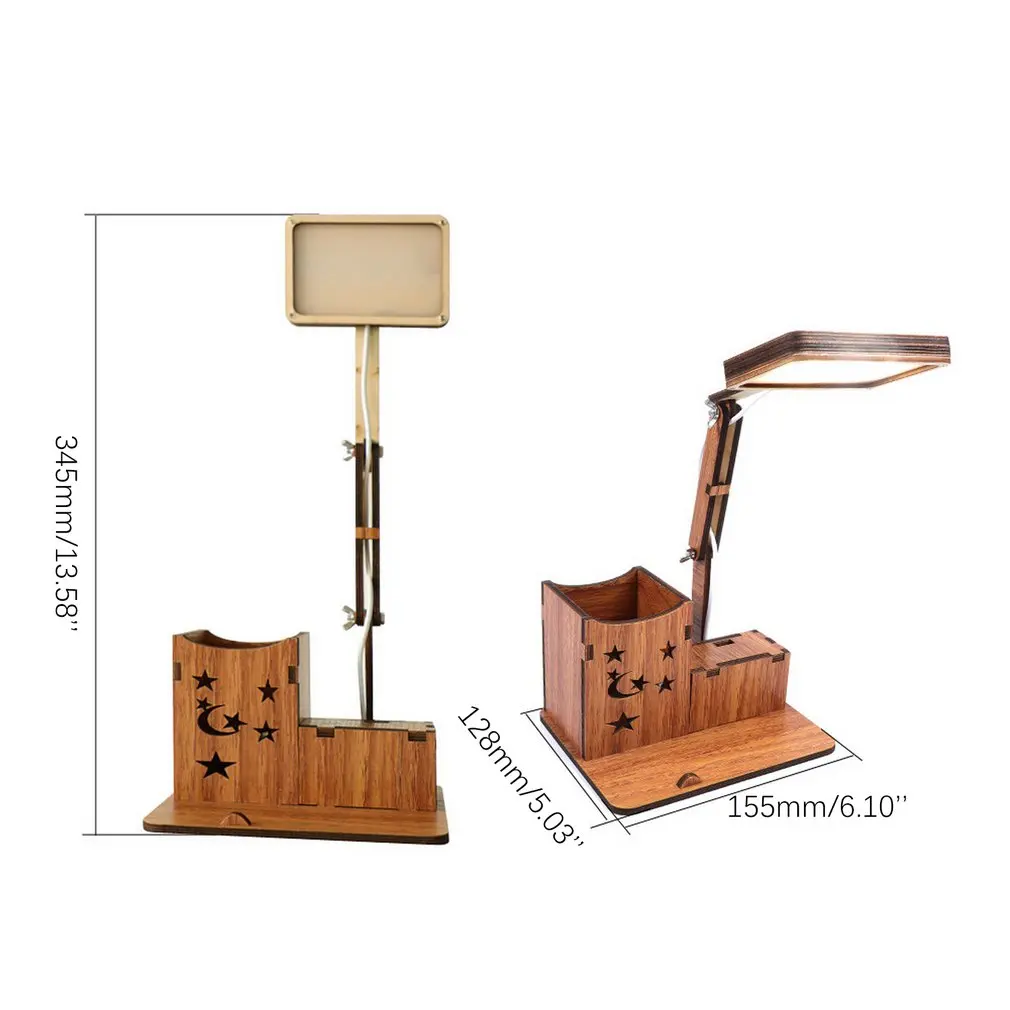 Складная Светодиодная настольная лампа для чтения с защитой глаз штепсельная