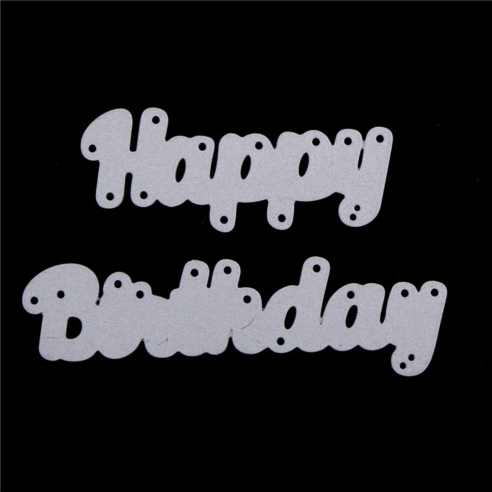 Штампы для вырезания букв из углеродистой стали с днем рождения скрапбукинга