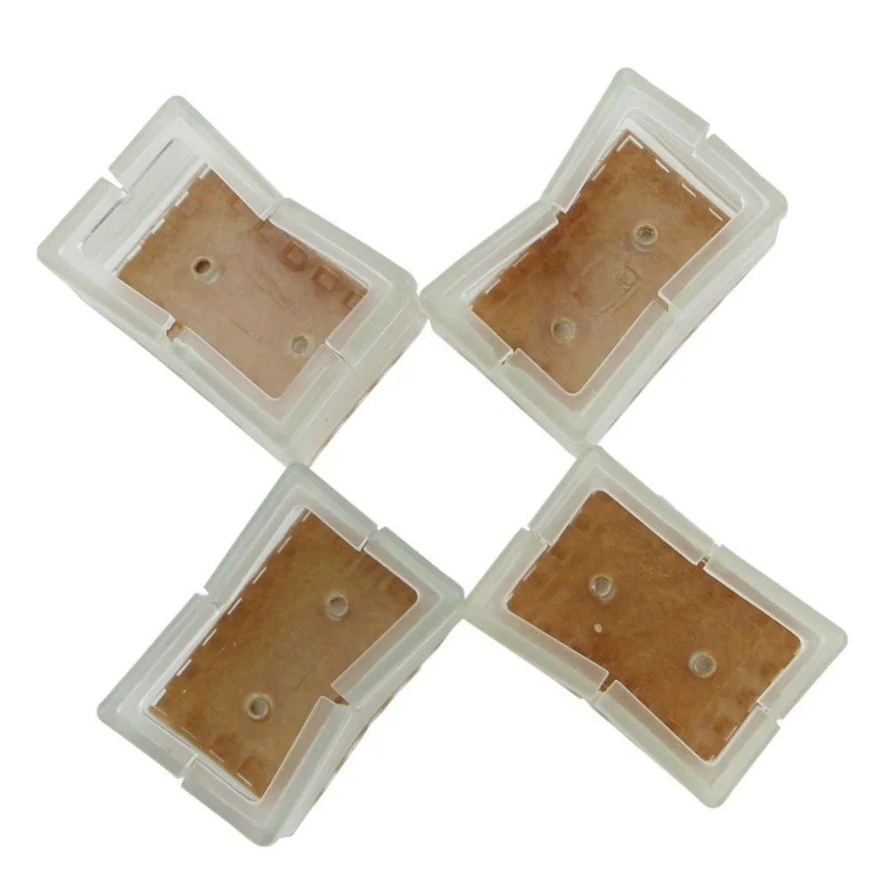 

4x New Square Chair Leg Caps Rubber Feet Protector Pads Furniture Table CoversF1FB