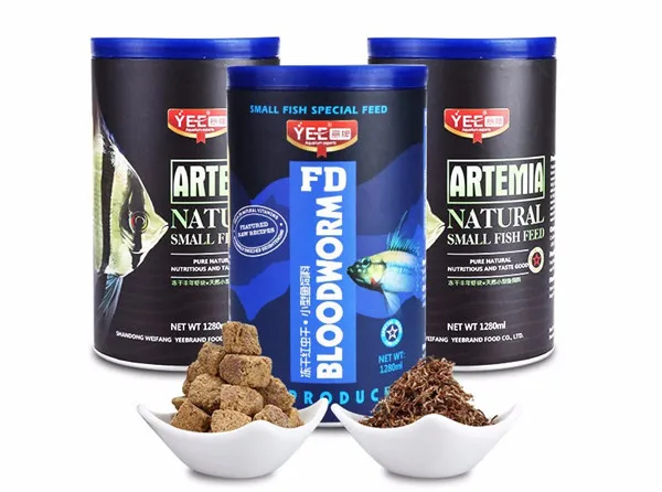 Еда для рыб согревающая сухая вакуумная Артемия Салина тропический аквариум