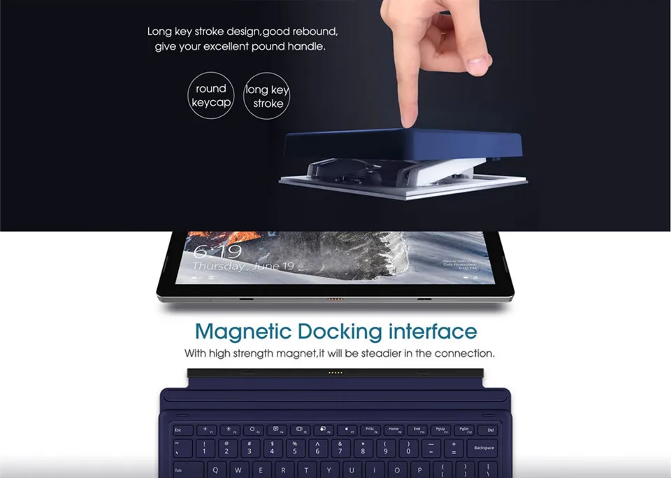 Оригинальная Магнитная клавиатура для планшета Teclast T6 клавиатура для Teclast X6 Pro планшет тачпад Клавиатура для tacast T6
