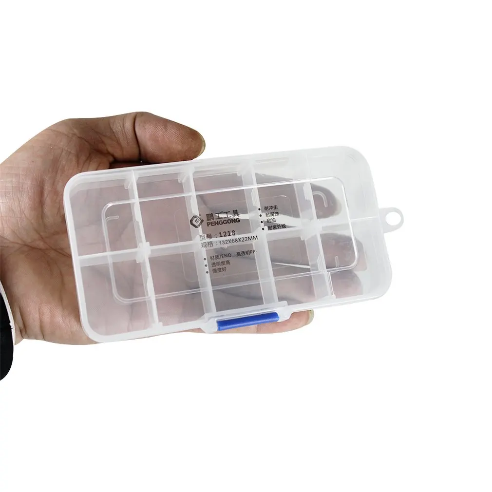 1218 Plastic Tool Box Transparent Toolbox Electronic Components Screw Storage Parts Boxes | Инструменты
