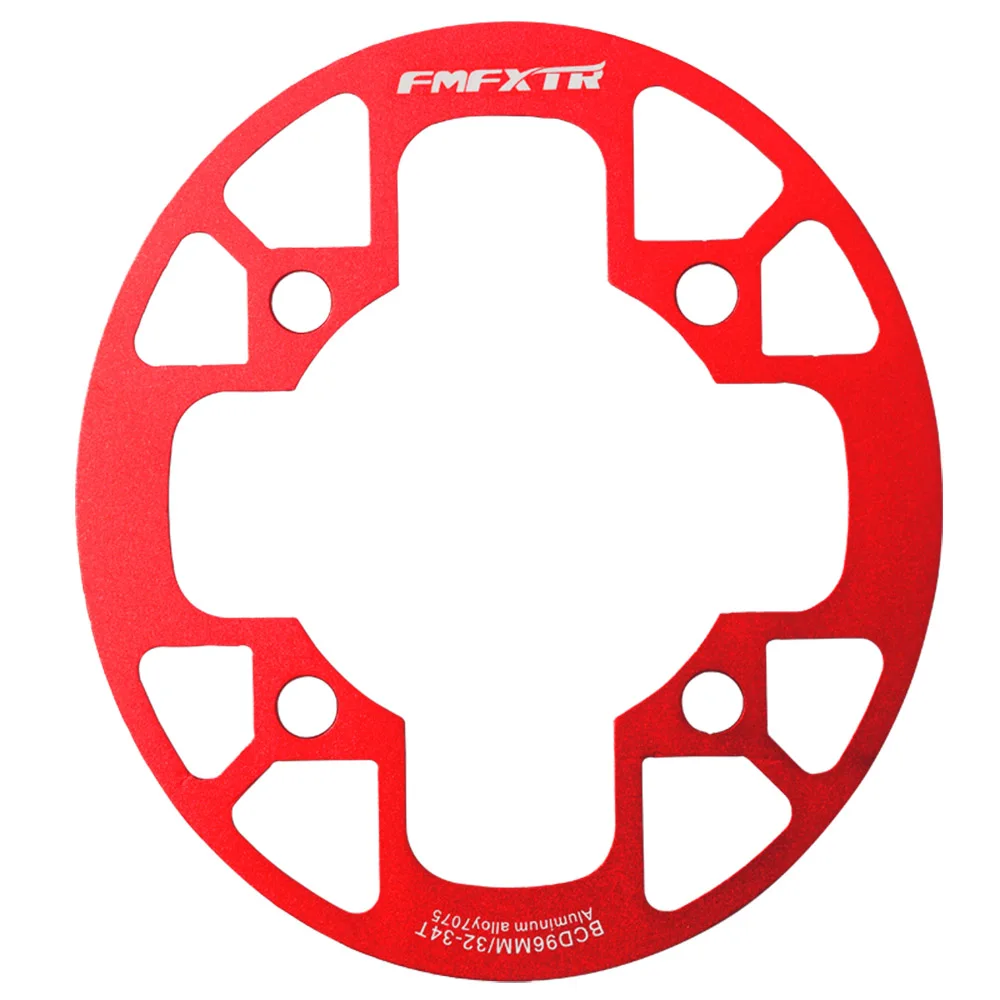 FMFXTR 96BCD 32-38teeth рукоятка MTB щит крышка велосипедная Звездочка щит горный велосипед алюминиевая цепь Защитная петля - Цвет: 32-34T red TP
