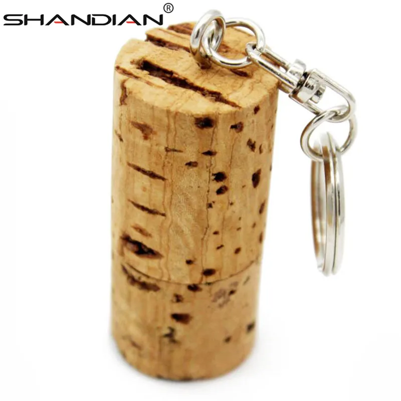 USB флеш накопитель SHANDIAN в деревянной бутылке 4/8/16/32/64 ГБ|USB флэш-накопители| |