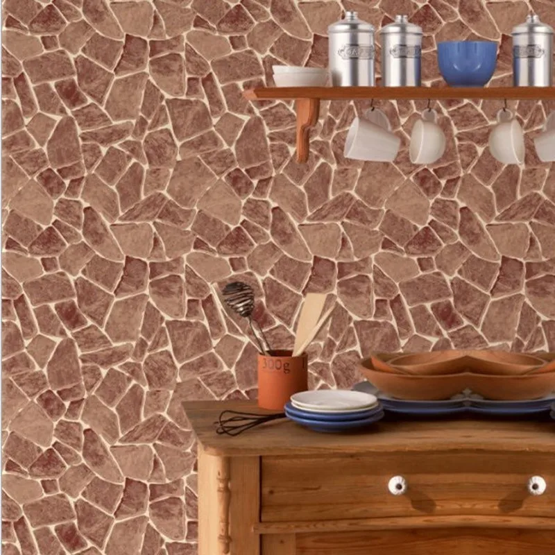 Бесплатная доставка 3D стерео каменные обои ретро китайский стиль магазины