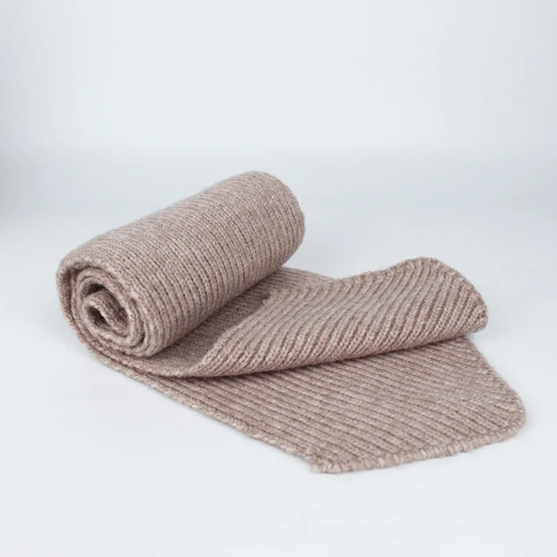 Scarf Pink Вязаный шарф и шапка набор для женщин и детей Роскошные зимние теплые вязаные крючком шапки и шарфы с настоящим меховая шапка с вязаным помпоном Skullies - Цвет: Scarf Pink