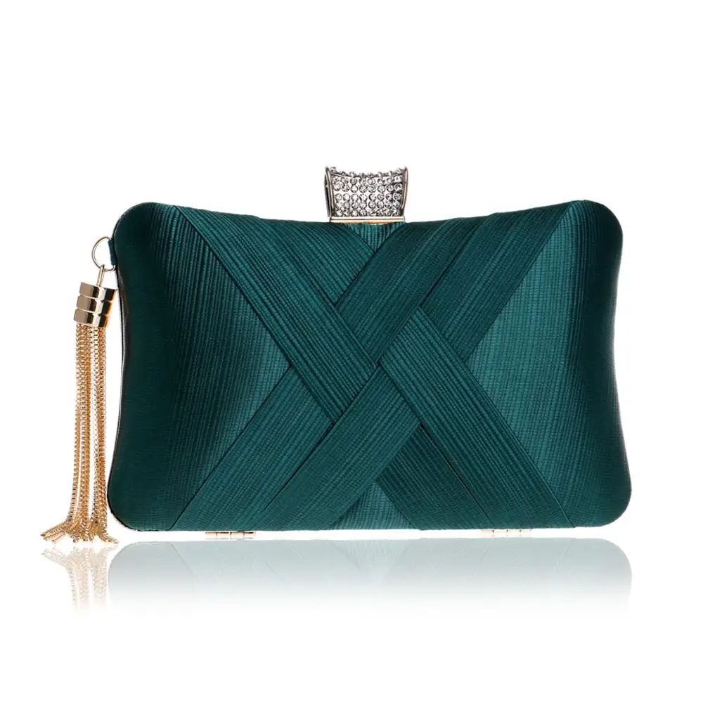

Fashion Women Evening Bags Tassel Lady Clutch Bag With Chain Shoulder Bag Wedding Party Purses And Handbags Bridal Women Bag Bag