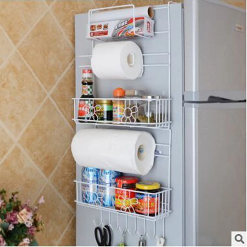 Refrigerator Rack Suction Cup Hook Shelf Multifunction Space Organizer Kitchen Holder Condiment Bottles Storage | Обустройство дома