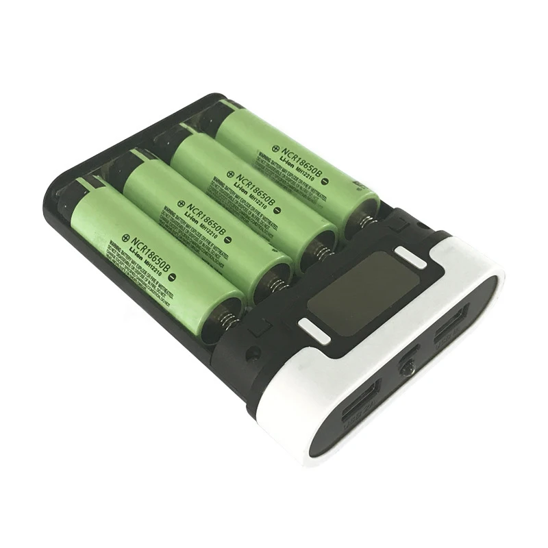 С горячей продажей 5V Dual USB Автомобильное зарядное устройство 4*18650 Power Bank контейнер