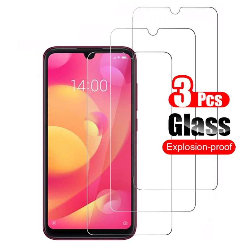 Закаленное стекло для Xiaomi Mi Play 3 шт. защита экрана закаленная Защитная пленка Ultra