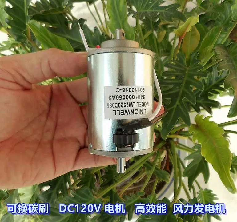 Двойной шарикоподшипник с компенсацией угольной щетки DC120V изысканный двигатель