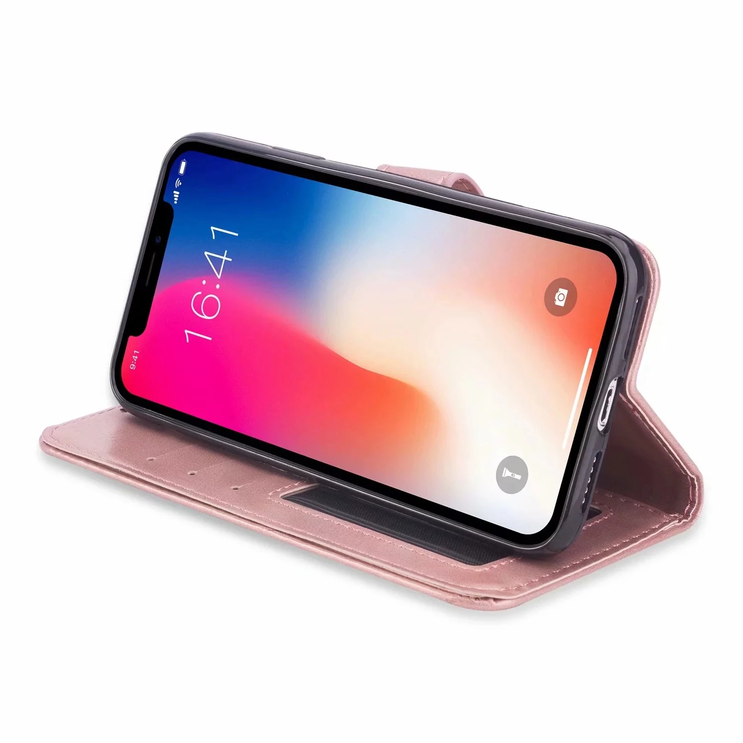 Хит продаж дешевый Стильный кожаный чехол для телефона флип iPhone 6 S 7 8 Plus X с