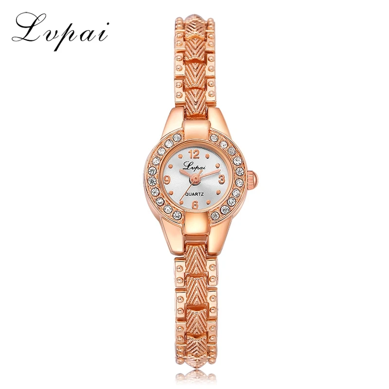 Lvpai Новое поступление брендовые часы розового золота женские повседневные