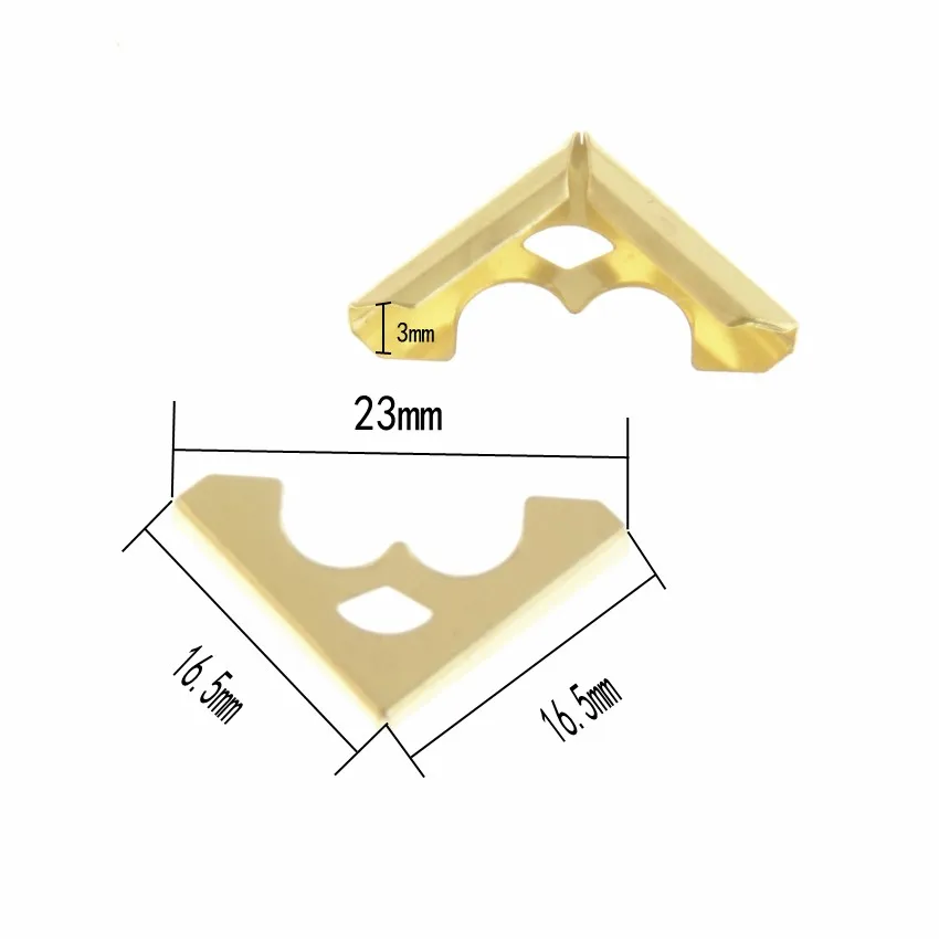 12 шт бронзовые/Серебристые/бронзовые варианты больше стильных книг Скрапбукинг Альбомы меню папки Угловые протекторы - Цвет: 11 Gold