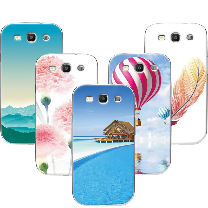 Мягкий чехол из ТПУ с экзотическим пейзажем для Samsung Galaxy S3 силиконовый I9300 Neo i9301 Duos