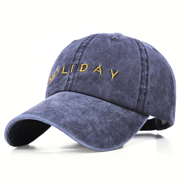 Хлопковая бейсболка Snapback Мужская s шляпа молодежная с буквенным принтом унисекс Женские Мужские шапки Повседневная Кепка s летняя Новинка - Цвет: Тёмно-синий