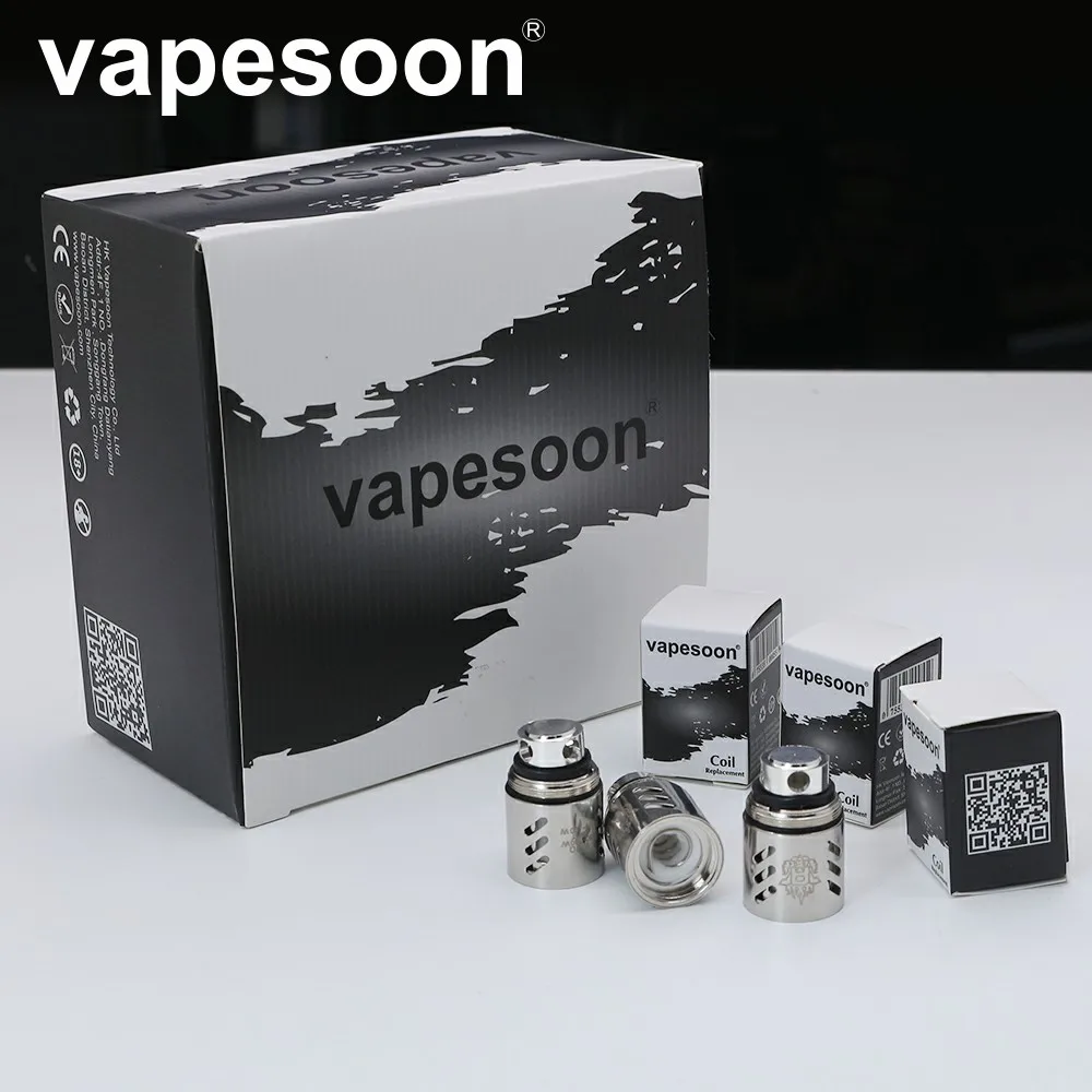 Аутентичные VapeSoon Головка Катушки TFV.88 Головка Катушки V8-T10 V8-T6 V8-Q4 V8-T8 V8 РБА замена катушки для TTFV8. Облако зверь бак