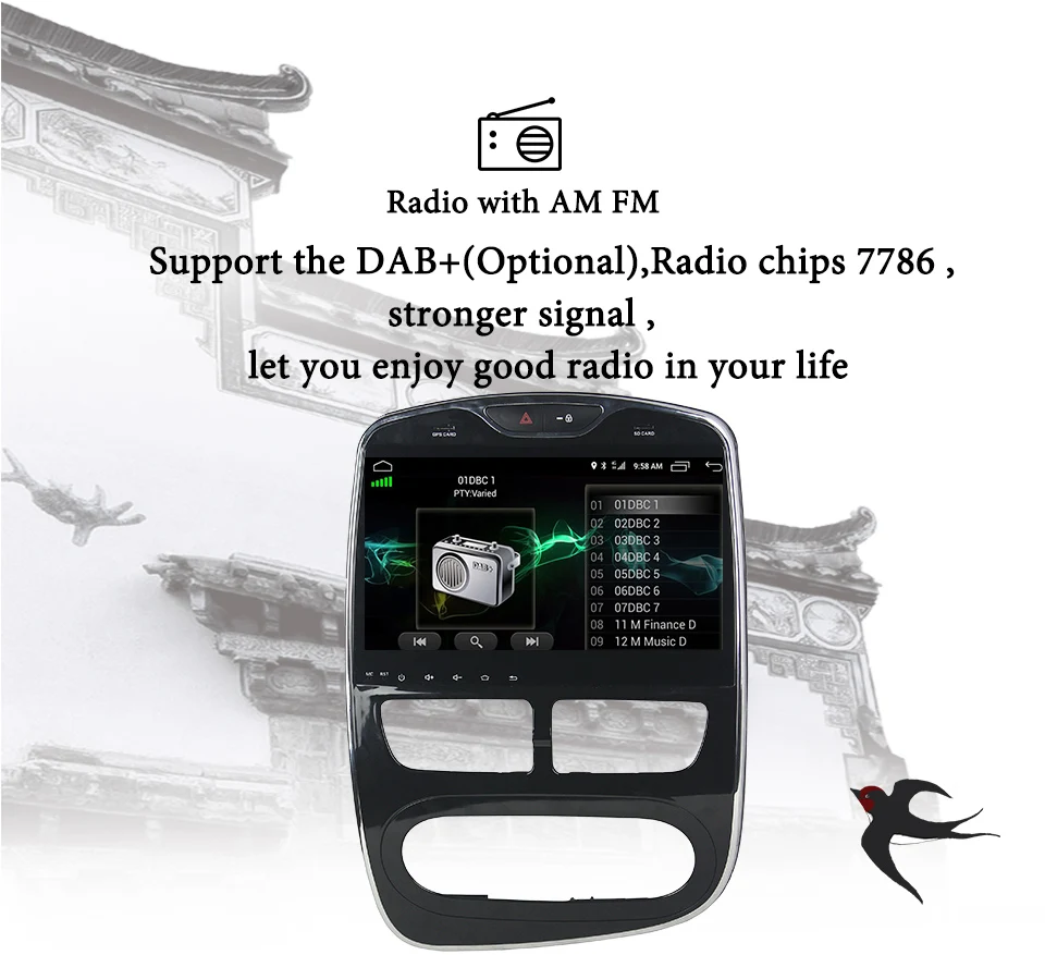 Android 10 0 Восьмиядерный 4 Гб RAM автомобильный dvd плеер мультимедиа для Renault Clio 2016 2017 IPS