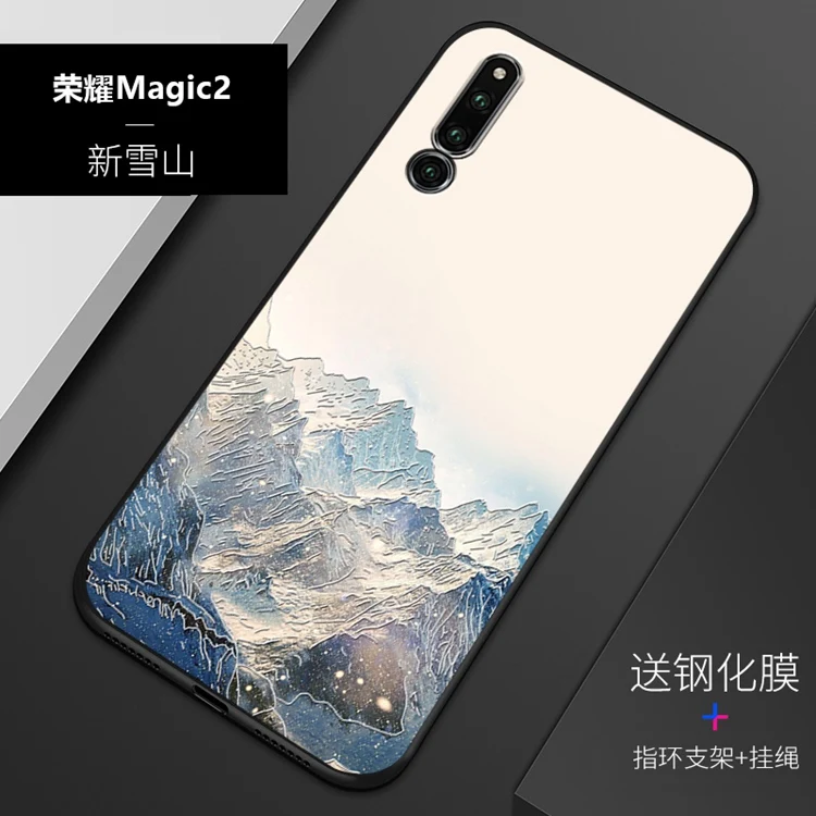 Рельефный Винтажный чехол в китайском и японском стиле для Huawei Honor Magic 2 с