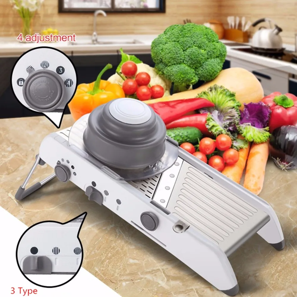 Multifunctional Adjustable Mandolin slicer Manual Vegetable Cutter Kitchen Accessories t Tools Potato | Дом и сад