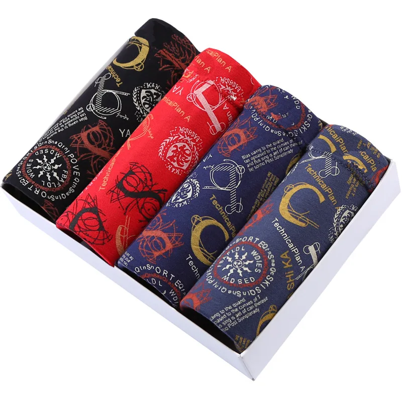 Высококачественные шорты мужской комплект из 4 предметов нижнее белье мягкие