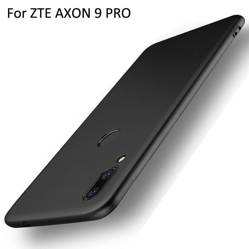 Черный чехол для zte AXON9 PRO, ультра тонкий мягкий чехол для телефона s, для zte AXON 9 PRO, чехол, задняя крышка, fundas, кожа
