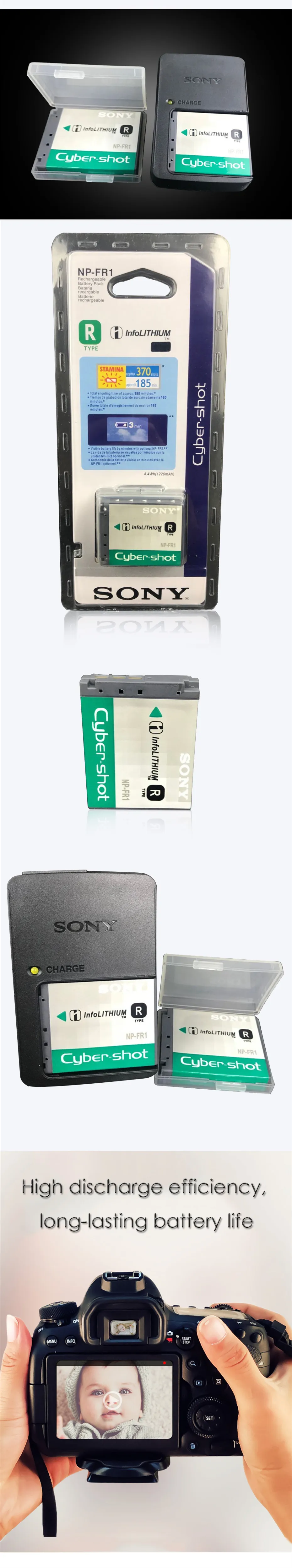 1 шт. sony NP-FR1 Батарея NP FR1 комплектующие фотоаппарата sony DSC P100 P200 P150 P120 T30 G1 V3 T50 F88 P100L P100LJ P100PP P100R P100S+ Зарядное устройство