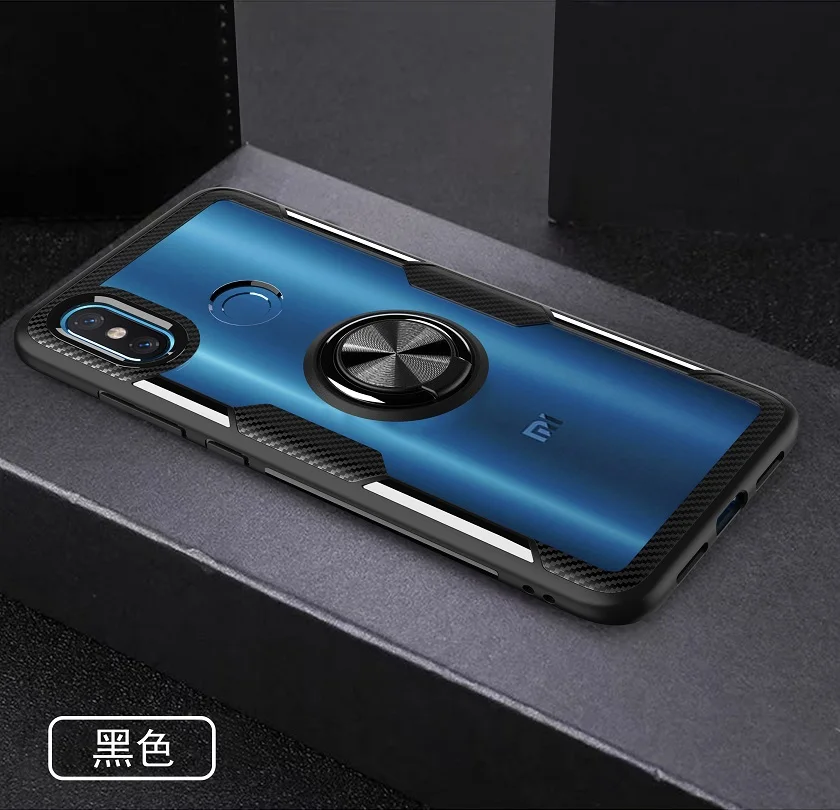 YTIFOU новый продукт кристалл прозрачный ПК магнитное кольцо Стенд чехол для Xiaomi Mi8