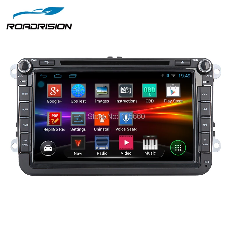RoadRision Android 8 1 автомобильный DVD GPS для VW Volkswagen POLO GOLF PASSAT CC JETTA TIGUAN TOURAN Bora Caddy EOS Seat Skoda