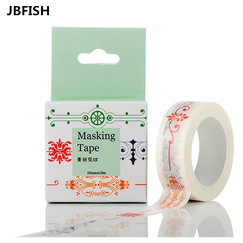 JBFISH цветок шаблон мультфильм тематический японский васи лента декоративная