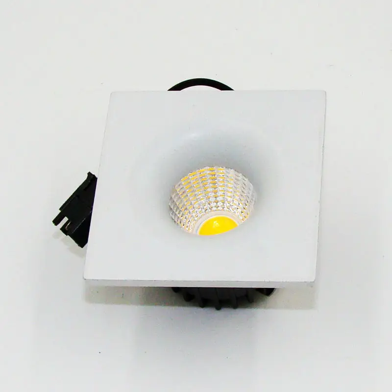 Светодиодный светильник 3 Вт COB квадратный для шкафа глазного яблока встроенный