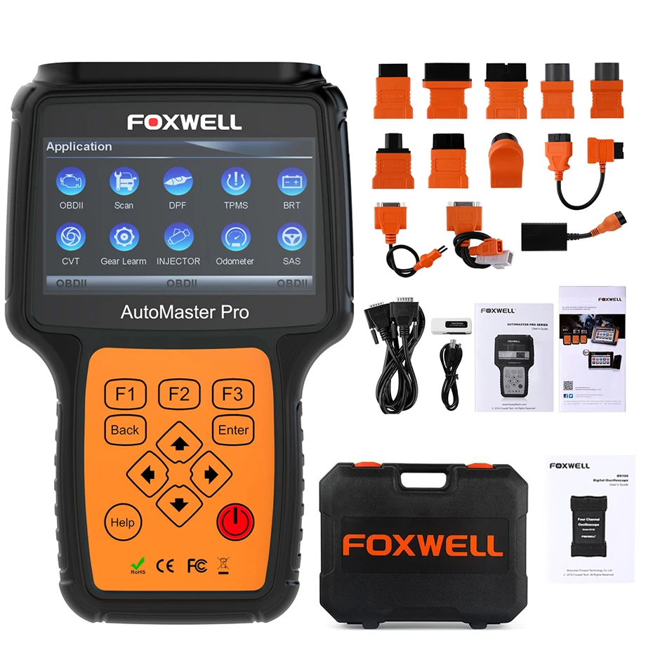 Foxwell NT644 Pro OBD2 OBD полная система автомобиля Diagnsotic инструмент поддержка BRT/сброс масла/SRS/EPB/DPF/TPMS лучший ручной Авто сканер