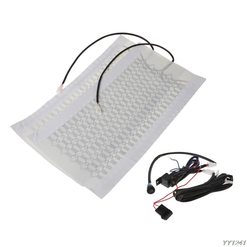 Tirol NEW 1 Seat 12V Universal Carbon Fiber High/Low Round Switch Car Heated Pads- G6KC | Автомобили и мотоциклы