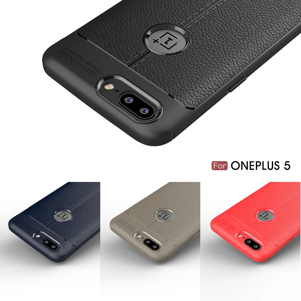 Чехол для OnePlus 5 Oneplus5 TPU кожаный чехол мягкий силиконовый край Полный Капа один