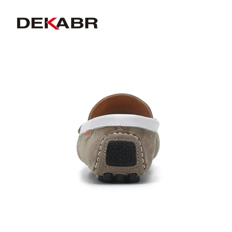 DEKABR Men Flats Soft Breathable Bullock Style Loafers Cool Classical Moccasins Non-Slip Driving Casual Shoes Size 39-44 | Обувь