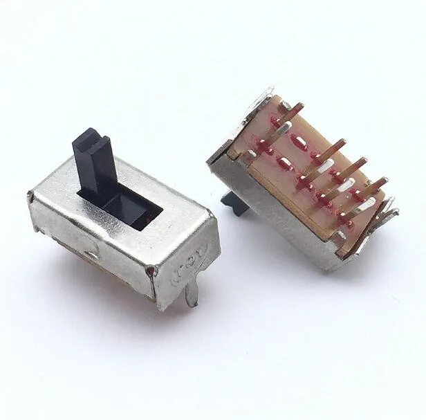 500 шт. SS23D07 SS23D07VG4 8 контактов 3 положения 2P3T тумблер двойной вертикальный