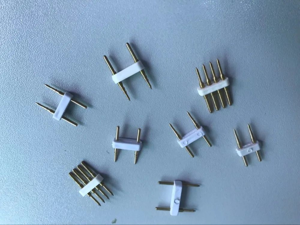 5 шт. медный 2-контактный/4-контактный разъем для 6 мм 8 10 12 15 PCB Одноцветный/RGB
