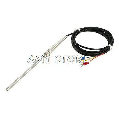 

5mm x 100mm PT100 2 Meters Thermocouple Probe Sensor
