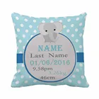 Наволочка с принтом слона на день рождения, декоративная наволочка на подушку, милый подарок на день рождения от Lvsure