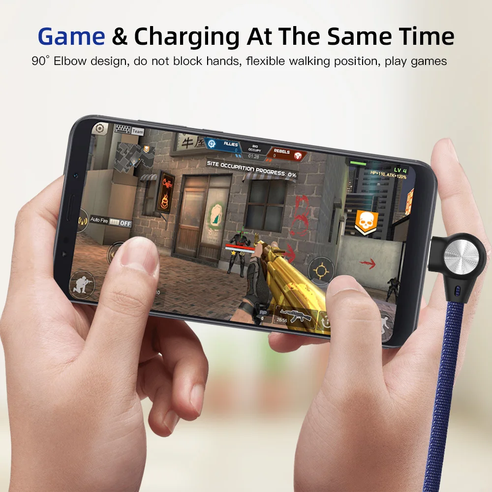 L-образный USB C Micro USB кабель 3A нейлон Быстрая зарядка USB кабель для передачи данных для huawei samsung Xiaomi Redmi мобильный телефон usb зарядный шнур