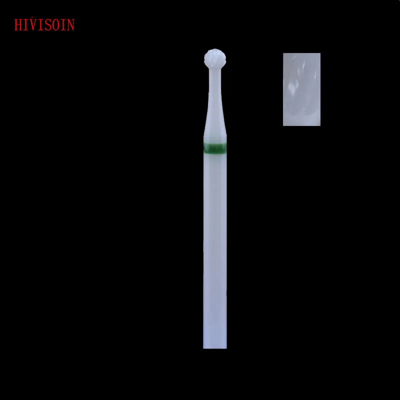 

2Pcs/Lot Ball Shape Cross Cut - White Zirconia Ceramic Dental Lab Burs - ISO 001 (XC) 0315.023