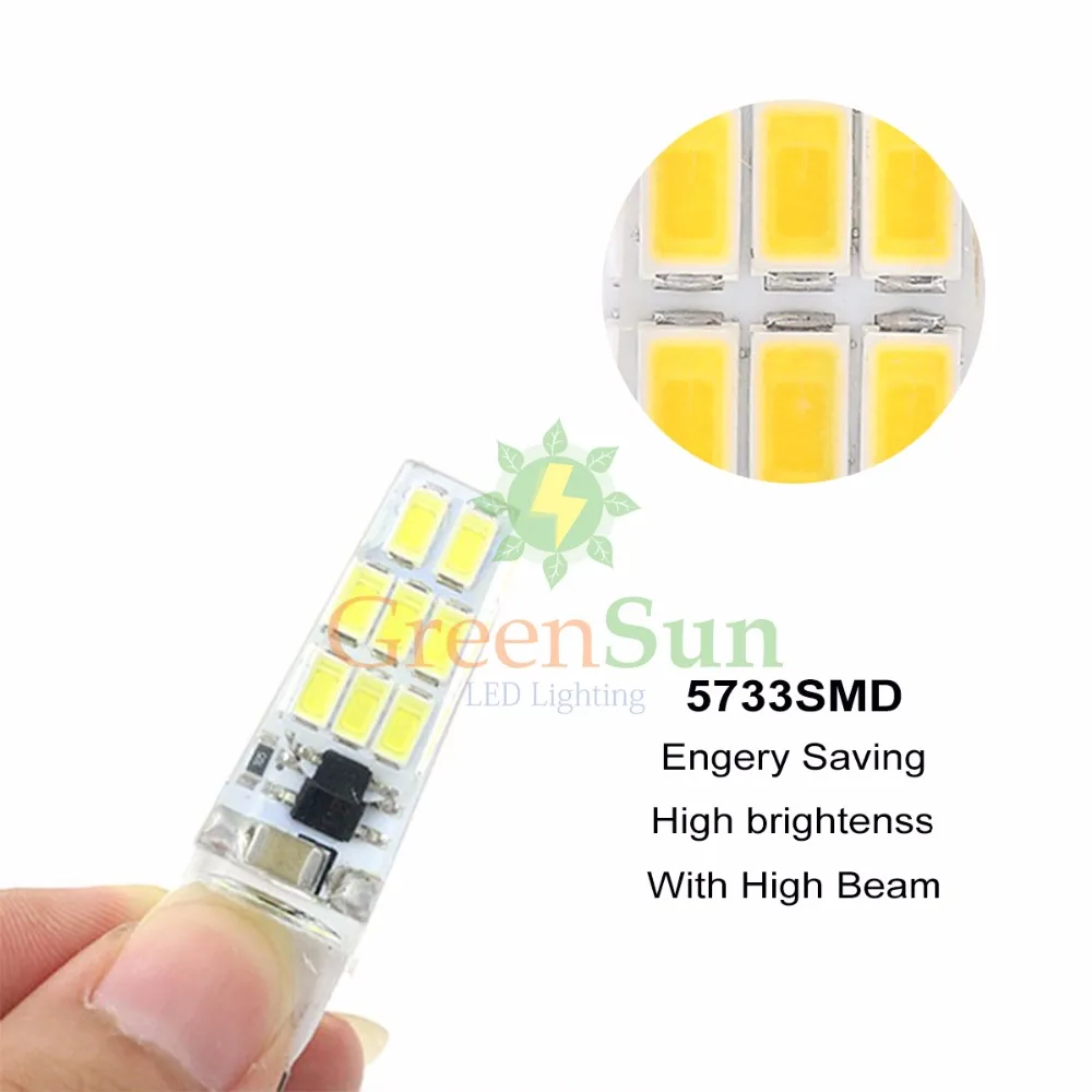 5 шт. 3 Вт 5733 SMD G9 AC 220 В мини светодиодный светильник Хрустальная люстра