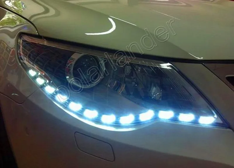 Новое поступление 2 шт. дневные Подножка лампы Газа белый янтарь горки LED оторвать