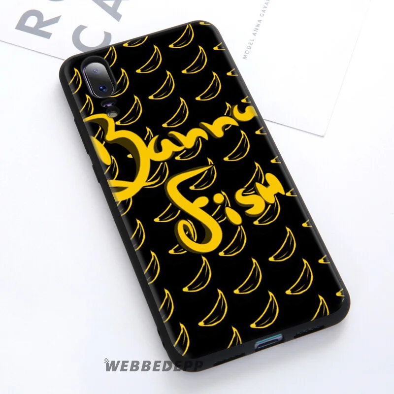 WEBBEDEPP мягкий чехол с банановой рыбкой для Huawei P30 P20 Pro P10 P9 Lite 2017 P Smart 2019 и Nova 3 3i Y9 |