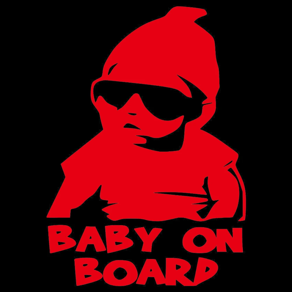 Прохладный ребенок на борту виниловая наклейка автомобиля с солнцезащитные очки