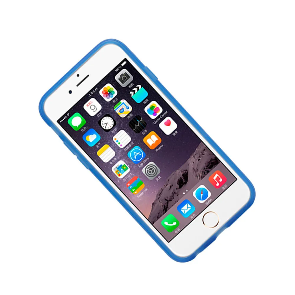 Новинка 2017 года для iphone 6S 4.7 дюймов прозрачный телефон держатель Стенд Мода TPU + PC